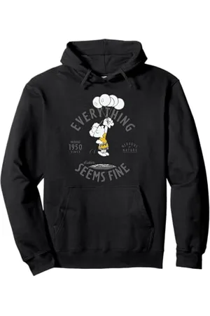 Peanuts Charlie Brown Bad Day Bright Side Lol nervoso stressato retrò Felpa con Cappuccio