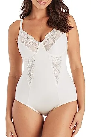 Maidenform Vintage Chic Body avec Dentelle et Armatures Donna Body, (Buttercream), 36D (Talla produttore: 95E)