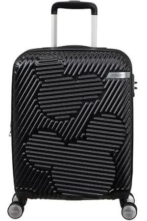 American Tourister Mickey Clouds - Spinner S, bagaglio a mano espandibile, 55 cm, 38/45 L, (Mickey True Black)