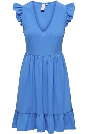 ONLY Onlmette Life Capsleeve Dress Wvn Abito Estivo, , S Donna