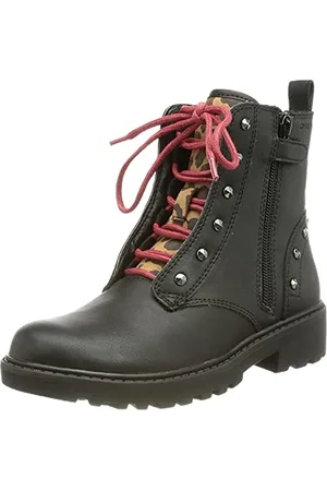 Geox J Casey Girl B, Stivaletti Bambine e ragazze, Nero/Marrone (Black/Whisky), 38 EU