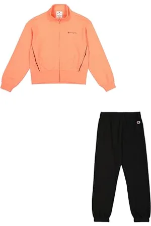 Champion Legacy Girl-Full Zip Sweatsuit Elastic Cuff Tuta da Allenamento, (PS202), 11-12 Anni Bambine e Ragazze
