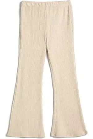 Koton Flare Trousers Ribbed Elastic Waistband Pantaloni, , 13-14 Anni Bambina
