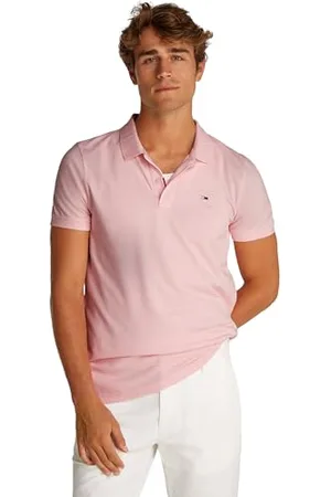 Tommy Hilfiger Tjm Slim Placket Polo Ext, Polo a Maniche Corte Uomo, (Precious Pink), 4XL