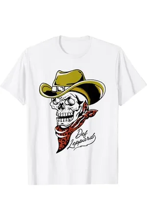 Def Leppard Skeleton Cowboy ufficiale Maglietta