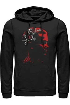 Stranger Things Eleven Research Hoodie Hooded Sweatshirt, Black, XXL Unisex