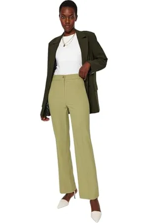 Trendyol Pantaloni Dritti a Vita Alta da Donna, , 66