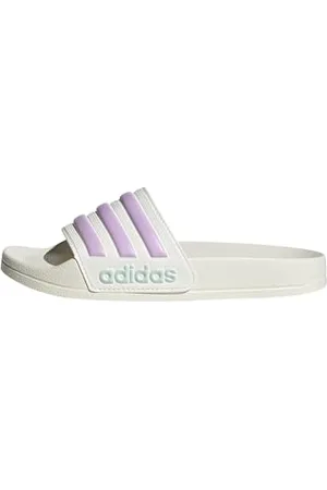 adidas Adilette Shower Slides, Diapositive, off White/Bliss Lilac/Halo Mint, 22 EU