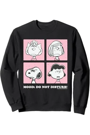 Peanuts Snoopy Sally Lucy Peppermint infastidito cattivo umore Gang Cartone animato Felpa