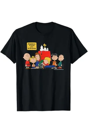Peanuts Snoopy Woodstock Happy Gang Amici Amicizia BFF Vintage Maglietta