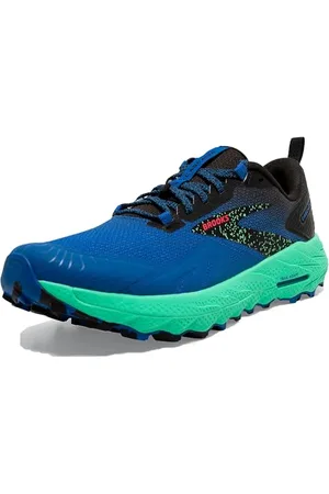 Brooks Cascadia 17, Sneaker Uomo, Victoria Blue/Black/Spring Bud, 45 EU