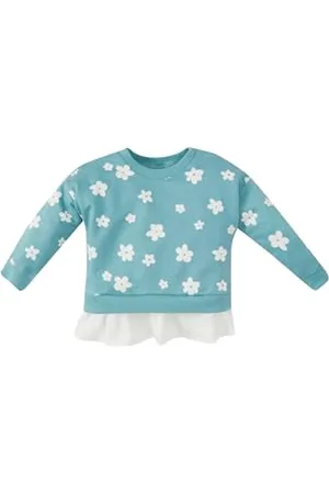 DeFacto Maglione Bambine, Grazioso Maglione da Bambino a Maniche Lunghe - Comoda Felpa per neonata, Carina Maglietta a Maniche Lunghe per Ragazze, Maglione per Bambini di Alta qualità