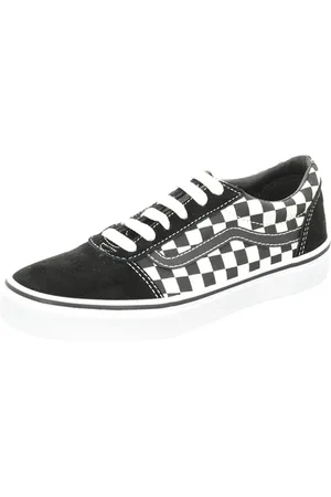 Vans Ward Suede/canvas - Scarpe da Ginnastica Basse Unisex Bambini, Nero ((Checker) Black/True White Pvj)