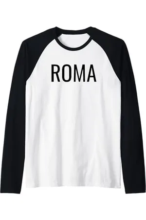 Roma Rome Italy Italian Maglia con Maniche Raglan