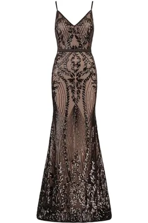 Apart Apart Langes Tailliertes Abend Damen-Kleid Vestito da Sera, , 44 Donna