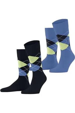 Burlington Everyday Argyle M So cotone fantasia confezione di 2 paia, Calzini Uomo, , 40-46