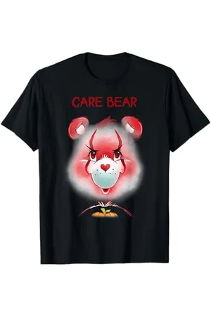 Care Bears Halloween Scary Clown Face Horror Movie Poster Maglietta