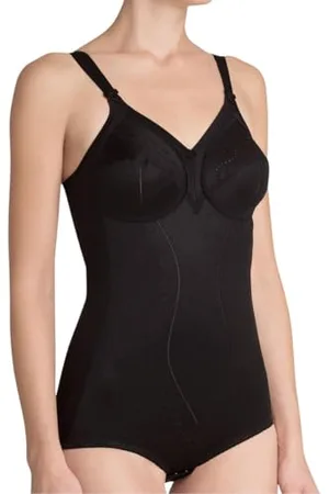 Triumph Donna Doreen + Cotton 01 BS, Bodysuits, BLACK, 2D