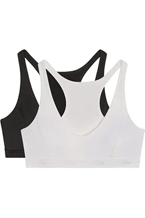 Dim Reggiseno Brassiere Sport Micro Bambina x2, Nero/Bianco, 10 Anni