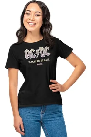 AC/DC Woacdcrts067 T-Shirt, , L Donna
