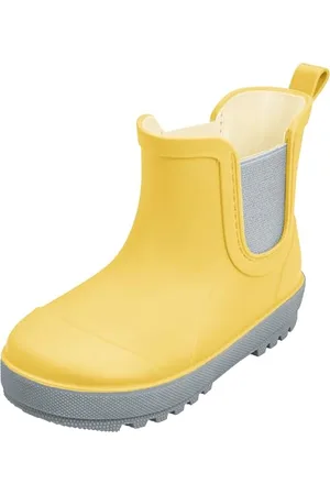 Playshoes Regenstiefel, Stivali in Gomma, Giallo/Grigio, 26 EU