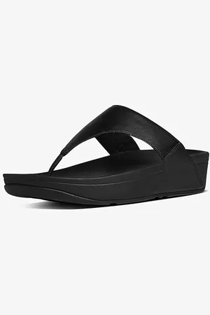 FitFlop Lulu Leather Toepost, Infradito Donna, , 40 EU