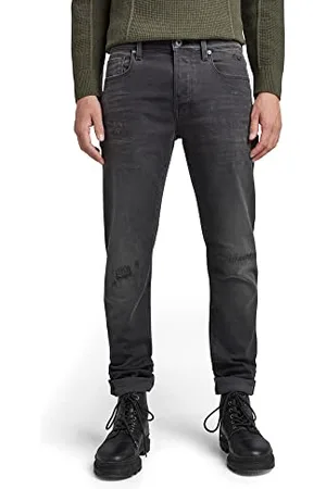 G-Star Uomo 3301 Slim style Jeans, (worn in black onyx restored 51001-B479-D108), 32W / 32L