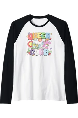 Care Bears Pride Queer Club Gardening Logo Distressed Maglia con Maniche Raglan