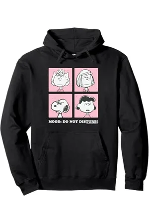 Peanuts Snoopy Sally Lucy Peppermint infastidito cattivo umore Gang Cartone animato Felpa con Cappuccio