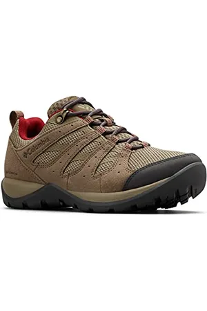 Columbia REDMOND V2, Scarpe da hiking impermeabili, Donna, Beige/Rosso (Pebble, Beet), 40.5 EU