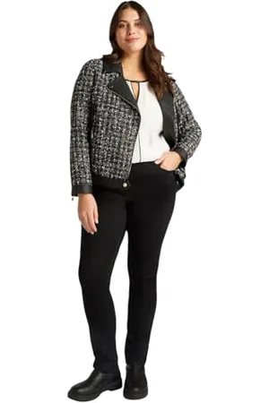 Fiorella rubino : Jeans Skinny Total Black Curvy Size Stagione Primavera Estate 2025.