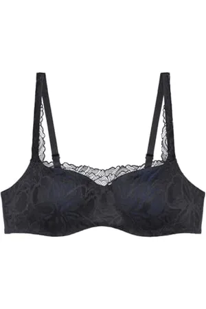 Triumph Donna Body Make-Up Illusion Lace Balconette, Bra, Black, 6B