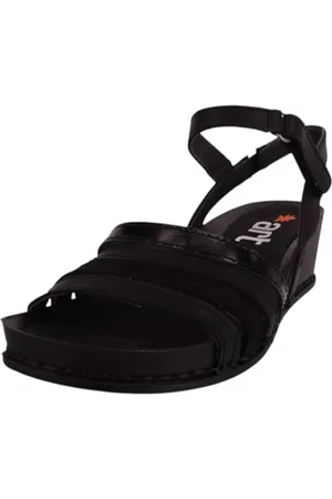 Art 1943 I Imagine, Sandali con Zeppa Donna, Nero (Total Black), 41 EU