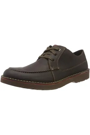 Clarks Vargo Vibe, Derby, Uomo, Marrone (Marrone Scuro Lea Marrone Scuro), 39.5 EU