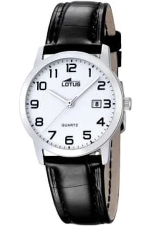 Lotus Orologio al quarzo da donna con display analogico e cinturino in pelle nera 18240/1
