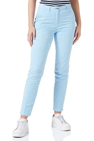 Tommy Hilfiger Pantaloni Donna Chino Slim Fit, (Vessel Blue), 36