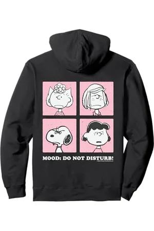 Peanuts Snoopy Sally Lucy Peppermint infastidito cattivo umore Gang Cartone animato Felpa con Cappuccio