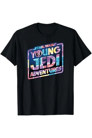 STAR WARS Young Jedi Adventures Logo with Character Art Maglietta