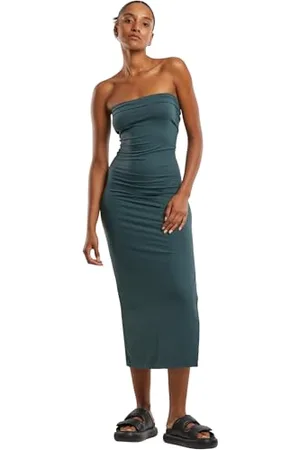 Urban classics Tb7468-ladies Bandeau Midi Dress NAN, , XS Donna