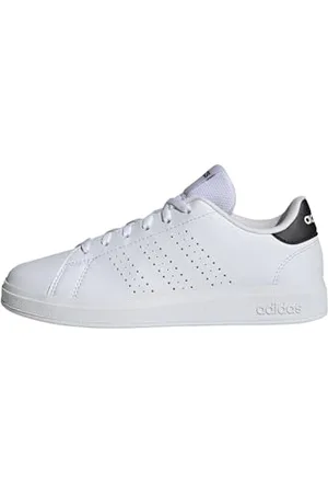adidas Advantage Base 2.0 Shoes Junior, Scarpe da Tennis Unisex-Adulto, Cloud White/Cloud White/Core Black, 40 EU