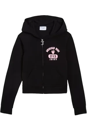 Juicy Couture Am Oola Hoodie Kapuzensweatjacke, Jersey Sweatjacke mit Kapuze und Reißverschluss in Verschiedenen Farben Felpa con Cappuccio, , XL Donna