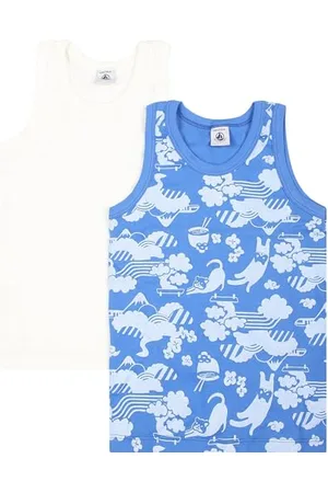 Petit Bateau A0A8E Canotta, , 3 Anni (Pacco da 2) Bambini e Ragazzi