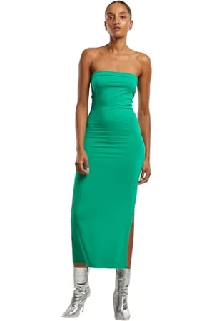 Urban classics Tb7468-ladies Bandeau Midi Dress NAN, , 4XL Donna