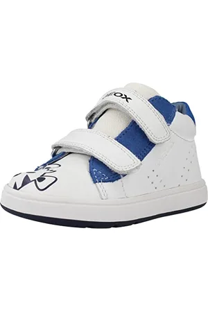 Geox B Biglia Boy D, Primi Passi Bimbo 0-24, Bianco/Blu (White/Royal), 22 EU