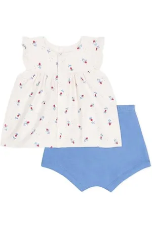 Petit Bateau A0cgs Set da 2 Pezzi, , 12 Mesi Bimba