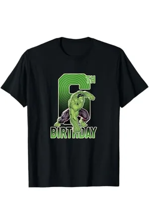 Marvel The Hulk Happy 6th Birthday Maglietta
