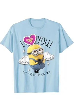 Minions Minions I Love You Angel Wings Maglietta