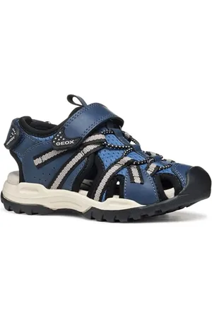 Geox J Borealis Boy B, Sandalo, Denim/Grey, 24 EU