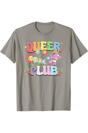 Care Bears Pride Queer Club Gardening Logo Distressed Maglietta