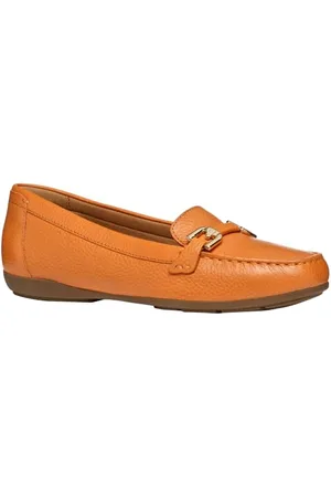 Geox D ANNYTAH Moc A, Mocassino Donna, Orange, 41 EU